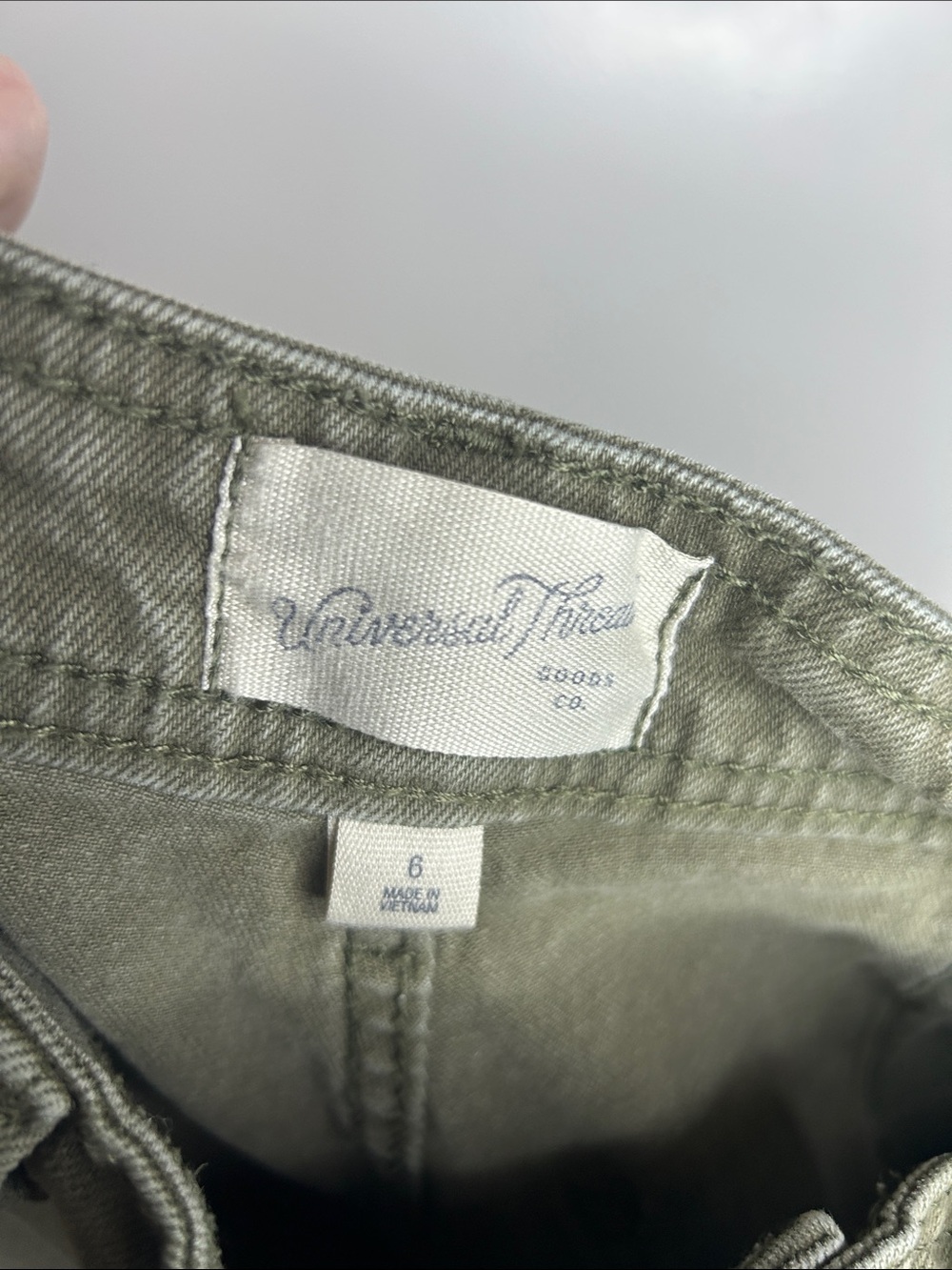 High-Waist Wide Leg Jeans in Olive for Women - Picture 6 of 7